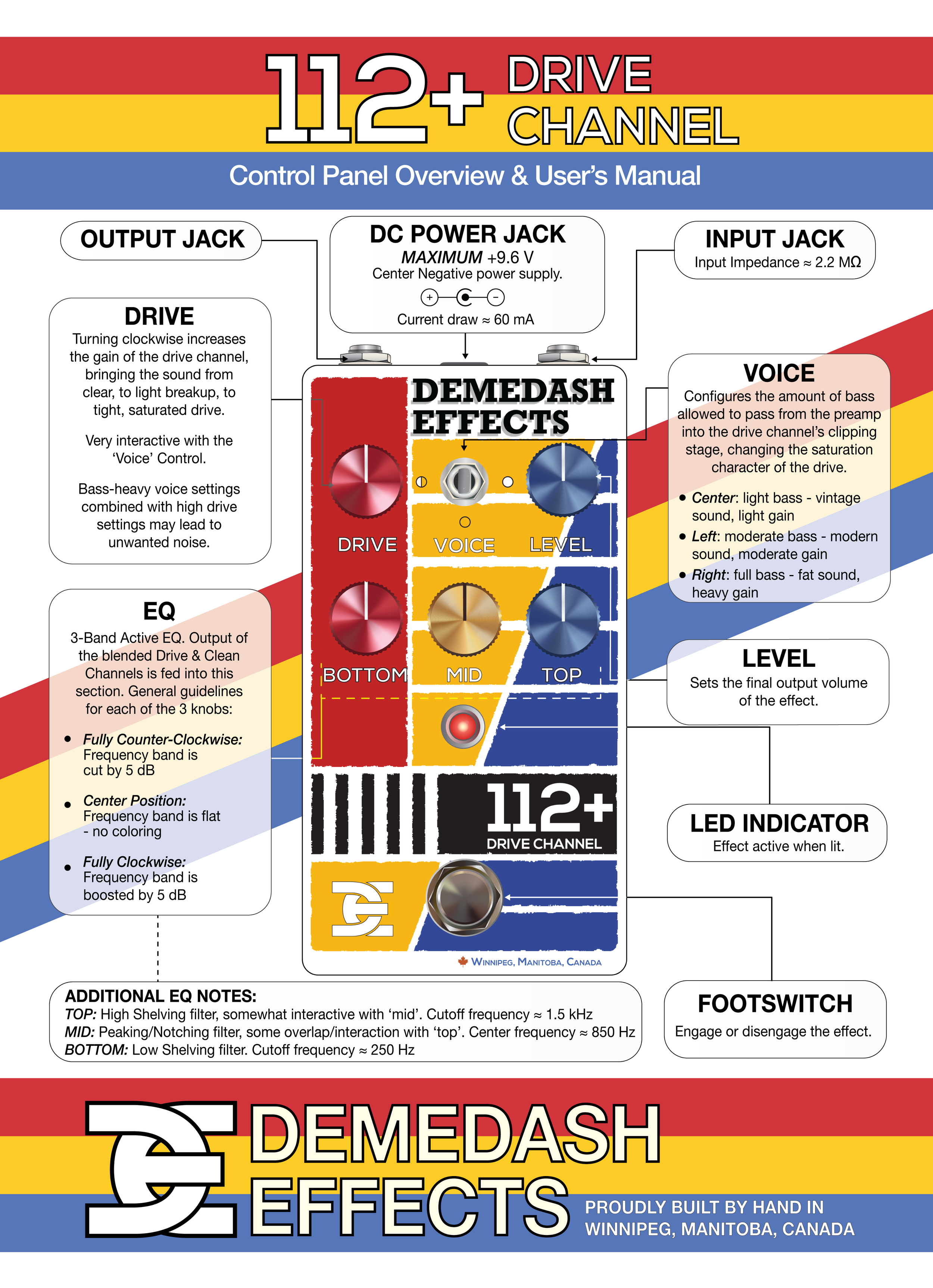 希少 DEMEDASH EFFECTS 112+ カスタムモデル DEMEDASH EFFECTS 112+